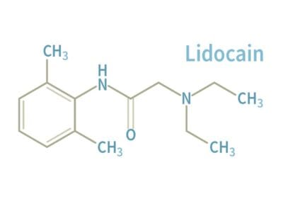 Chemische Struktur des Lidocain als lokalanästhetikum gegen Vorzeitiger Samenerguss-vorzeitiger Ejakulation-Ejaculatio prae cox-zu früh zu kommen-zu schnell zu kommen-schnell Samenerguss-IELT-Hyaluronsäuere-Fortacin-Priligy-partielle penile Neurektomie-Nervendurchtrennung-Dr. Aref Elseweifi-Berlin